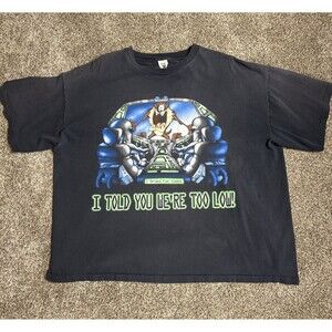 VTG Taz Graphic  T-Shirt Men’s 3XL I Told You We’re Too Low I Break For Aliens ￼